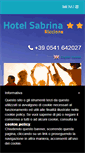 Mobile Screenshot of hotelsabrinariccione.it