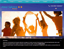 Tablet Screenshot of hotelsabrinariccione.it